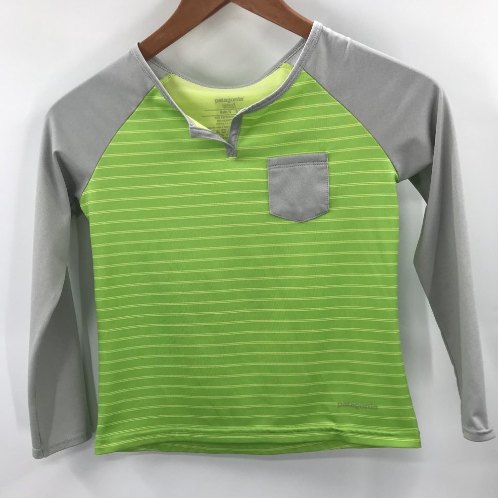Patagonia Capilene Silkweight Girls Small Long Sleeve Top